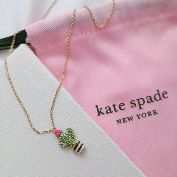 New Kate Spade Scenic Route Cactus Mini Pendant with Dust Bag O0RU2495 $69
